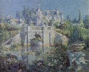 Colin Campbell Cooper A California Water Garden at Redlands oil painting artist